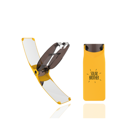 briquet solaire suncase gear jaune