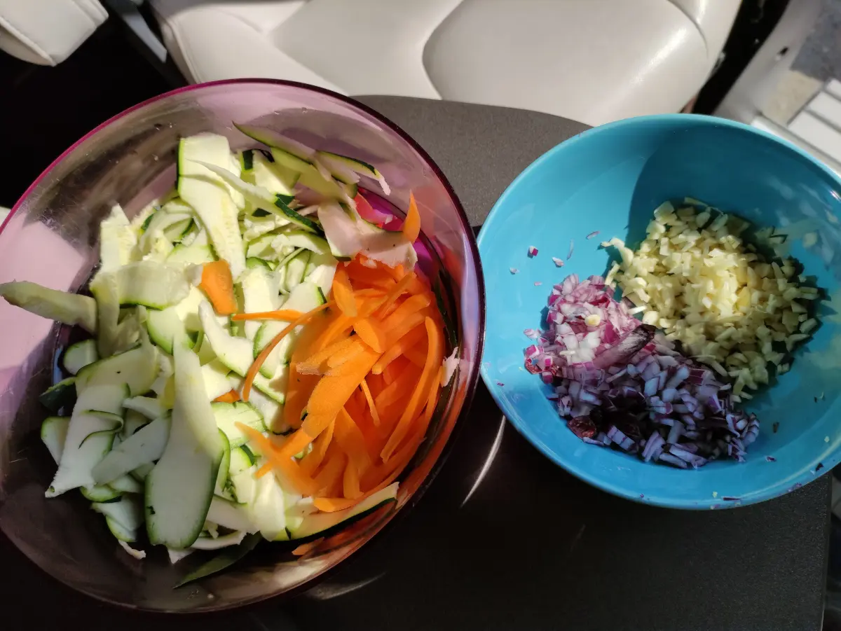 Recette solaire : pavés de saumon aux légumes 1