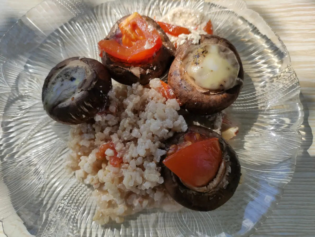 Recette solaire champignons farcis