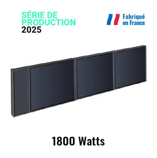 chauffage solaire SUNAERO 3 panneaux 1800W